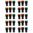 thumbnail image 1 of Red, Yellow-Green Light Lamp 22 mm LED Pilot Display Panel AC 220 V 30 Pcs, 1 of 5
