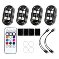 thumbnail image 1 of BotaniNest Wireless RGB LED Lights With Remote Control 8 Colors 10 Modes USB Charging Collision Lights Water Proof Emergency Warning Light For Drone Motorcycle Bike, 1 of 3