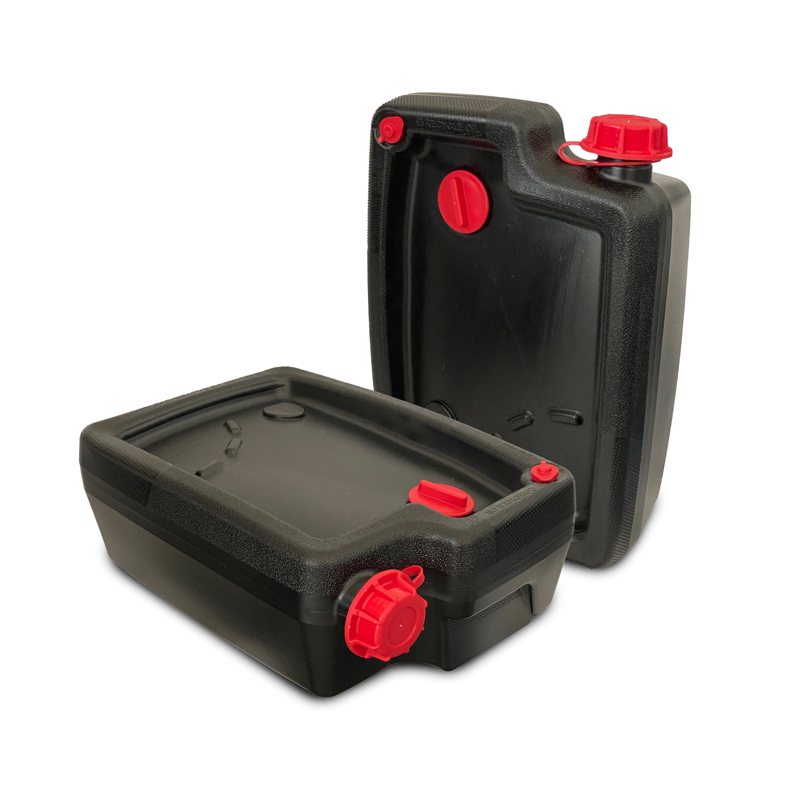 Hyper Tough 10 Quart Automotive Drain Pan Container, HT-10QT-2025, Black