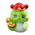 thumbnail image 3 of 1 Pcs 2025 Chinese New Year Snake Figures Decoration Miniature Resin Chinese New Year Zodiac Snake Ornament for Cake Topper Dollhouse Car Office Table Desk (Cute), 3 of 6