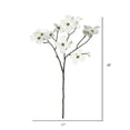 thumbnail image 2 of Vickerman 28" Artificial White Dogwood Stem, Set of 3, 2 of 4