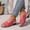 Red, variant on Women's Retro Solid Color Chunky Heel Sandals, Open Toe Single Buckle Design, Thick Platform High Heel Comfy Summer Casual Outdoor Footwear White 36