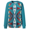 thumbnail image 4 of Goindgs Crewneck Hoodless Sweatshirts for Women Oversize Printed Shirts Pullover Tops Womens Casual Fall Soft Lightwieght Sweat shirt Tops Z2-Blue XL, 4 of 4