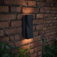 thumbnail image 2 of ECD Lighting Three-Dimensional Geometric Curved Shell Wall LED Light Fixture - Up/Down Lights Wall Sconces, IP65 Waterproof, Integrated LED Wall Lamp for Home Decor, Black, 2 of 9