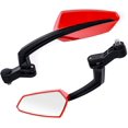 thumbnail image 1 of Red---Bike Mirrors, 360° Rotatable Cycling Rearview Mirrors, Wide Angle Safe Shockproof Bicycle Mirror, Ebike Universal Fit Accessories 1 Pair (Red) (G Need ), 1 of 5