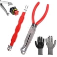 thumbnail image 1 of Electrical Disconnect Pliers Set with Automotive Electrical Terminal Connector Separator Removal Tool, Electrical Connector Removal Tool with Wear Gloves Connector Disconnect Tool for Cars Trucks SUVs, 1 of 7