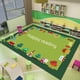 thumbnail image 5 of Alfombra de terciopelo de cristal de dibujos animados con letras ovaladas, alfombrilla educativa para pies para niños, alfombrilla de suelo para rincón de lectura digital para educación, 5 of 5