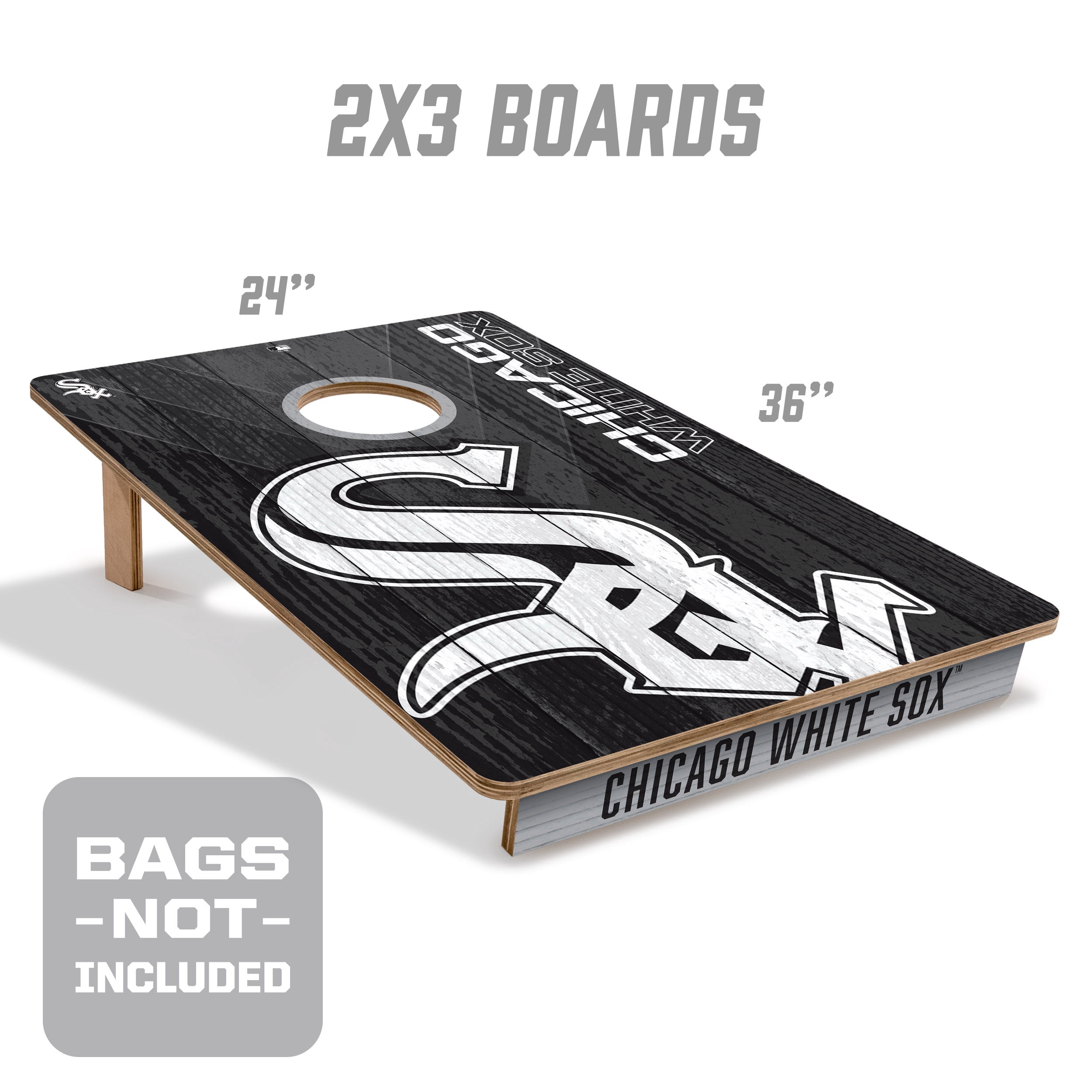 YouTheFan MLB Chicago White Sox 2' x 3' Cornhole Game No Bags