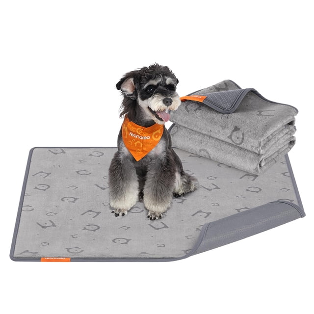 Almohadillas para orinar para perros Feandrea, lavables, 91 x 86 cm, 2 unidades, impermeables