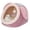 Pink purple-Medium, variant on Cute Cat Bed For Indoor  Cats Warm Soft Cave Fit 6-10 Lb Pink Rabbit M