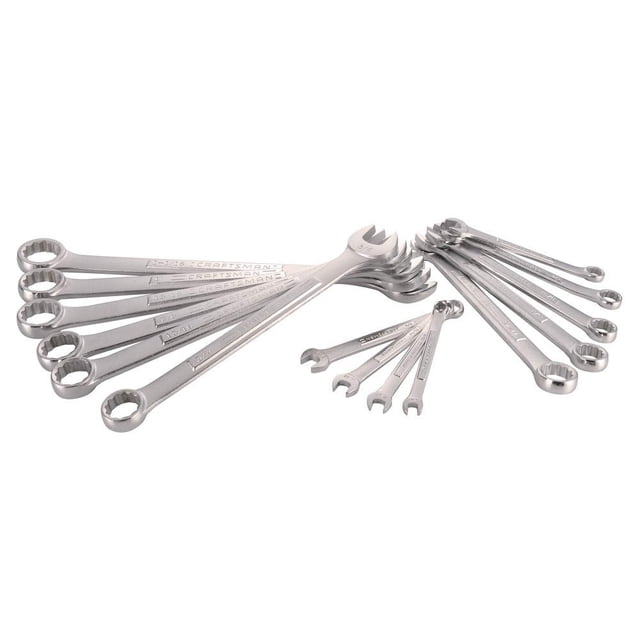 Juego de llaves CRAFTSMAN SAE CMMT12067 de 15 piezas con acabado cromado