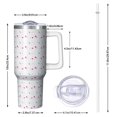 thumbnail image 2 of Modern 40oz Tumbler– Stainless Steel Insulated Tumbler with Handle and Straw, Large Capacity Travel Cup for Hot & Cold Drinks, 2 of 7