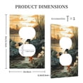 thumbnail image 3 of Mallards Duck Hunting Art Vintage Duplex Wall Plate 1 Gang Decorative Electrical Outlet Light Switch Cover Switchplate, 3 of 5