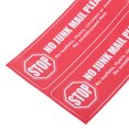 thumbnail image 3 of BESTYASH 8Ud Etiqueta Adhesiva De Advertencia Para Buzón Roja Impermeable Para Bloquear Correo No Exterior, 3 of 8