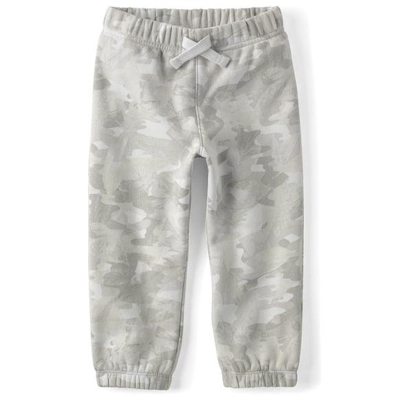 The Children's Place Baby And Toddler Boys Active Camo Premium Fleece Jogger Pants, Sizes 6M-5T
