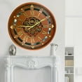 thumbnail image 4 of THE GEARS CLOCK Wall Clock with Real Moving Gears BE-LI_ 26 in Round Brown, 4 of 12