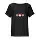 thumbnail image 4 of Blusa de manga corta con estampado regular de flecos y cuello redondo de algodón y cáñamo para mujer OAVQHLG3B Store  lin121212, 4 of 5