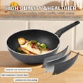 thumbnail image 4 of Vivicreate Non‑Stick Aluminum Frying Pan Skillet, 10″ Everyday Cookware, Dishwasher Safe, Gas/Induction/Oven Compatible, Durable & Easy Clean, 4 of 5