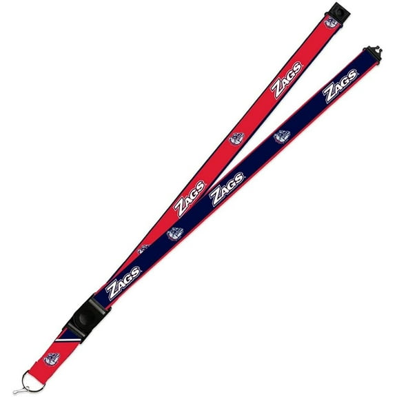 Gonzaga Bulldogs Lanyard Keychain 2-sided Breakaway Clip University of