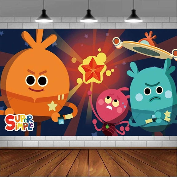 The Bumble Nums Backdrop Banner Party Supplies Poster Movie Theme Background for Photography Birthday Decorations