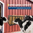 thumbnail image 4 of QinaQin Comedero para heno de gran capacidad para caballos, cabras u ovejas, diseño metálico de pared resistente al óxido para establo o granja, 4 of 7