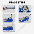 thumbnail image 4 of Low Profile Floor Jack for Cars, 5 Ton (11,000 lbs) Heavy-Duty Steel Dual Piston Quick Lift Pump, 3.54-21.65 Inch Lifting Range, Black Silver Hydraulic Car Jack for SUV Truck, 4 of 14