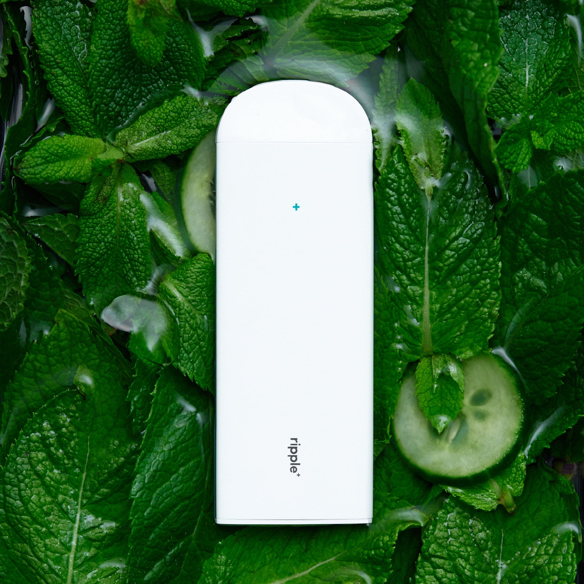 Ripple Peppermint Diffuser - 1,000 Puffs, 0% Nicotine, + Spearmint & Cucumber, 100% Recyclable