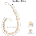 thumbnail image 2 of 2 Pack Magnetic Curtain Tiebacks Decorative Woven Rope with Exquisite Knot Indoor/Outdoor for Drapes, Windows & Patio, 2 of 6