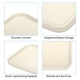 thumbnail image 3 of Unique Bargains Plastic Fast Food Serving Tray, 15' x 10.6' Reusable Cafeteria Serving Tray White 2Pack, 3 of 6