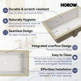 thumbnail image 4 of HOROW 27.6" X 15.8" Rectangular Ceramic Undermount Bathroom Sink with Overflow Hole, 4 of 11