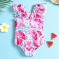 thumbnail image 5 of Laklulu Girls' swimwear Girls bathing suit Girls Swimsuit One Piece Ruffle Bathing Suit Girls Swimwear Print one piece swimsuit for girls, 5 of 5