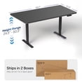 thumbnail image 5 of VIVO Electric 55" x 28" Stand Up Desk, Black Table Top, Black Frame, 5 of 8