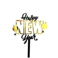 thumbnail image 4 of 5 Pcs 2025 Cake Topper Happy New Year Acrylic Cake Toppers Baby Shower Cake Birthday Party Cake Flag Decorations, 4 of 5