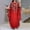 Red, variant on Product Category Women's Casual Dress and Abaya Ensemble Elegant Long Sleeve Pullover Style for Everyday Wear