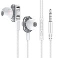 thumbnail image 1 of Auriculares con cable Auriculares internos con control por cable Auriculares estéreo con tableta de teléfono de 3,5 mm con micrófono AweSitey EL000382-01, 1 of 2