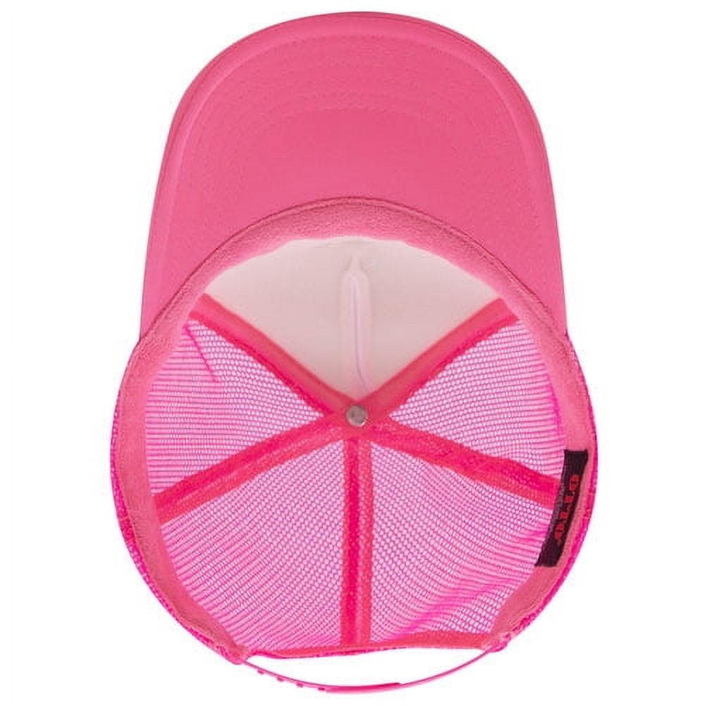 Southern Attitude Designs- Born to be Wild Neon Pink & White Unisex Foam Trucker Hat