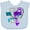 Blue, variant on Inktastic Suicide Prevention I Wear Teal and Purple For My Uncle Boys or Girls Baby Bib