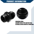thumbnail image 6 of Unique Bargains 1 Set Fuel Fitting Fuel Line Male Flare Adapter for Car Metric M18x1.5 to 8AN Male Flare Adapter Black, 6 of 6