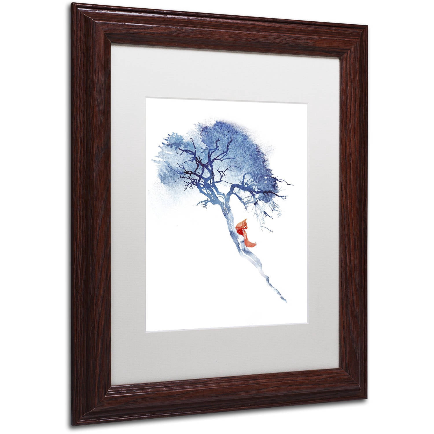 Trademark Fine Art 'There's No Way Back' Canvas Art by Robert Farkas, White Matte, Wood Frame