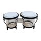 thumbnail image 4 of Juego de tambores Bongo, tambor de mano africano de 6'' y 7'', tambores Bongo transparentes afinables para Blanco, 4 of 9