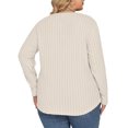 thumbnail image 2 of NISVIYA Plus Size Tops for Women Long Sleeve Button Henley Shirts Business Casual Lightweight Tunic Sweatshirts, 2 of 5