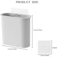 thumbnail image 2 of 2 Packs Toothbrush Holders Wall Mounted, Self Adhesive Tooth Brush Holder for Bathroom Electric Toothbrush Toothpaste Razor Bathroom Accessories(Grey, 2 of 7