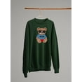thumbnail image 3 of Fashion Bear Cool Boy Sweatshirt Women -Image by Shutterstock, Female Medium, 3 of 4