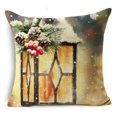 thumbnail image 1 of Fundas de almohada navideñas de invierno para sofá, decoración del hogar, 40/45/50cm, Papá Noel, Robin, pájaro, muñeco de nieve, 1 of 4