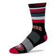 thumbnail image 1 of For Bare Feet San Francisco 49ers Rave Crew Socks, 1 of 3