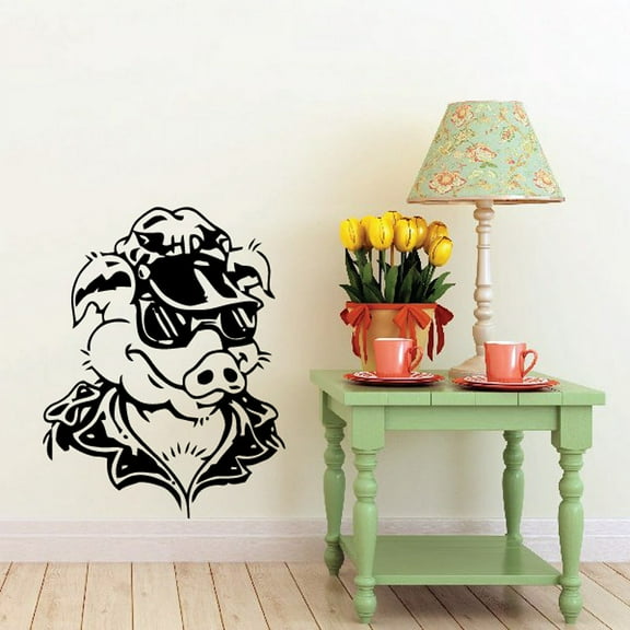 Skull Wall Decal - Vinyl Decal - Car Sticker - CD12010 - 36 Inches