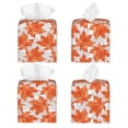 thumbnail image 2 of Balery Maple Leaves A Porta Pañuelos de Cuero con Estampado – Funda Moderna Cuadrada para Caja de Pañuelos, Dispensador 5x5x5'', 2 of 7