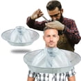thumbnail image 1 of 1pc DIY Hair Cutting Cloak Umbrella Design Cover, Suitable For Salon Barber Cutting Cloak Wrap, Foldable Waterproof And Portable Hairdressing Cape For Home Use, Creative Household Cleaning Protector, 1 of 5