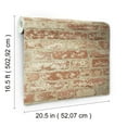 RoomMates Reclaimed Red Brick Peel and Stick Wallpaper, 20.5 in x 18 ft