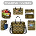 thumbnail image 2 of OBREWU Black Sunflower Womens Lunch Box for Work,Insulated Large Black Sunflower Lunch Bag for Women,Loncheras Para Mujer,Leakproof Adult Lunch Bag for Work,Beach,Travel,Picnic,Camping, 2 of 7